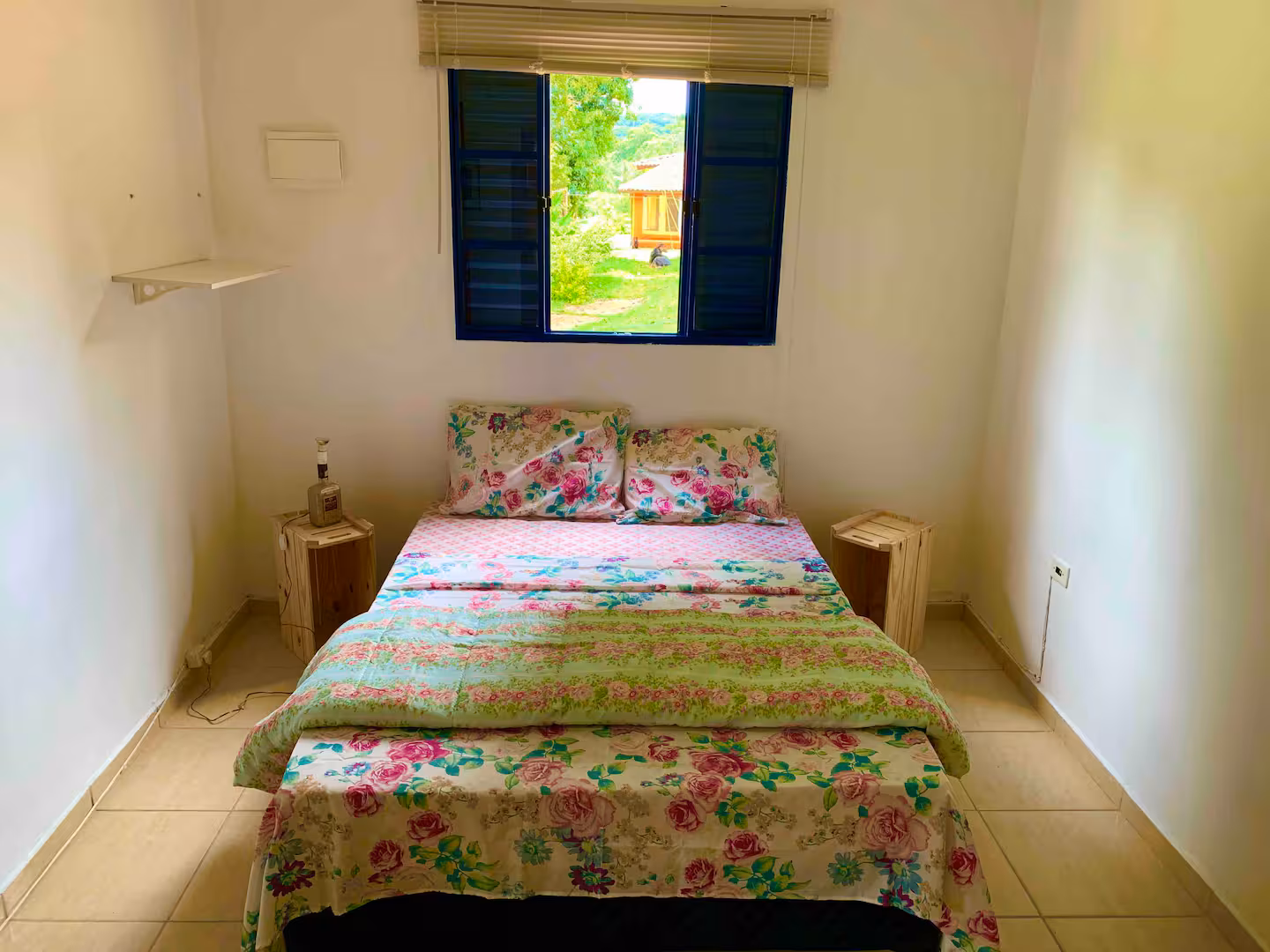 Quarto da acomodação do Sítio São Jorge em Piedade